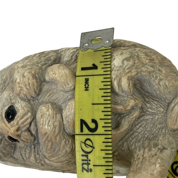 Otter & Baby Pottery Sculpture Vintage Sweet Bekka Mount ST Helen's Ash USA 80s - Picture 9 of 16